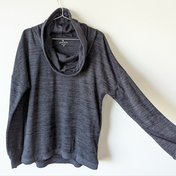 Athleta Cowl Neck Lightweight Knit Sweatshirt - Picture 1 of 6